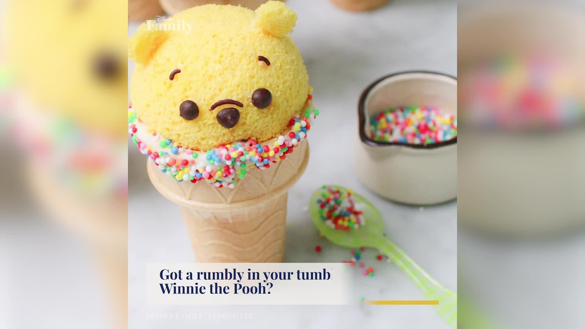 Winnie the Pooh Cupcake Cones | Disney Family
