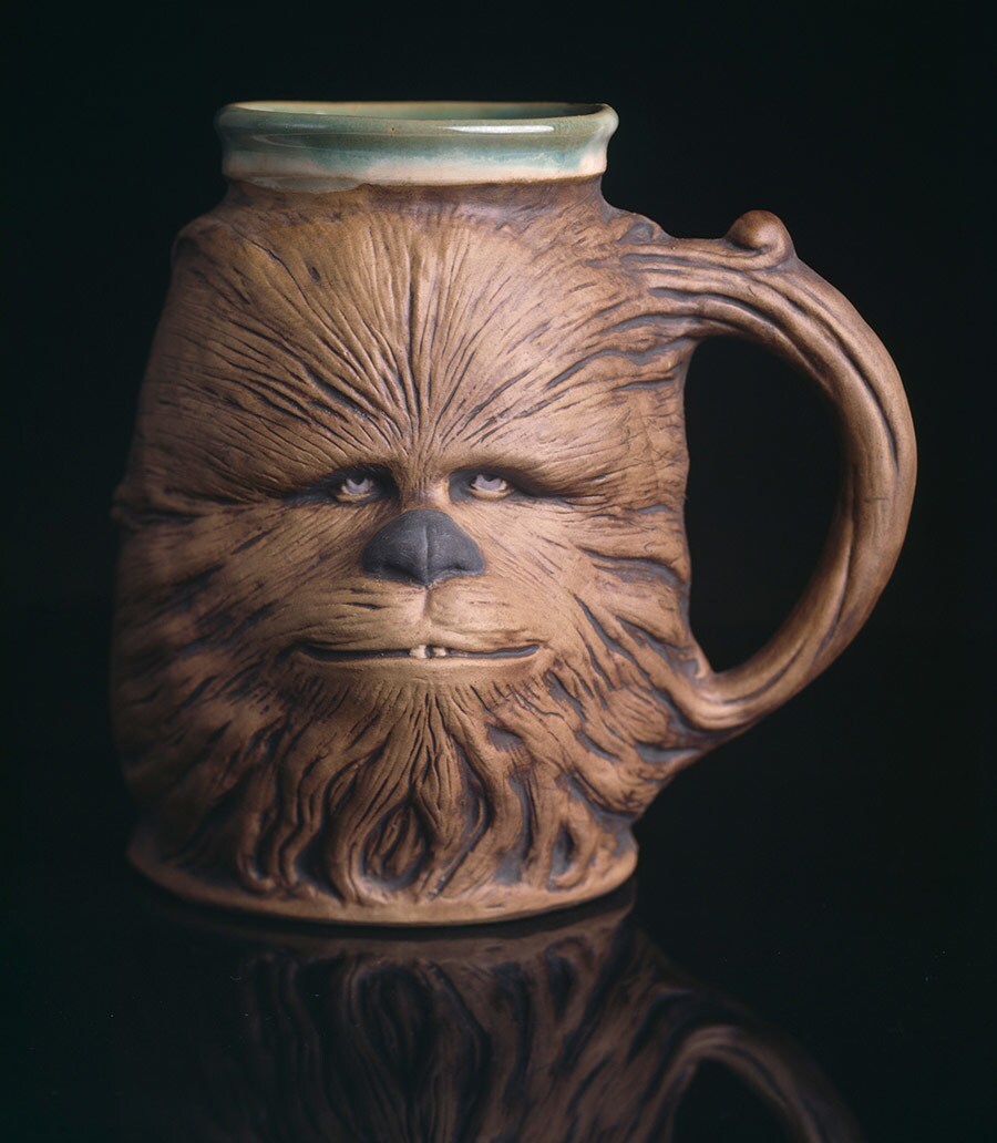A large Chewbacca mug created by Jim Rumph.