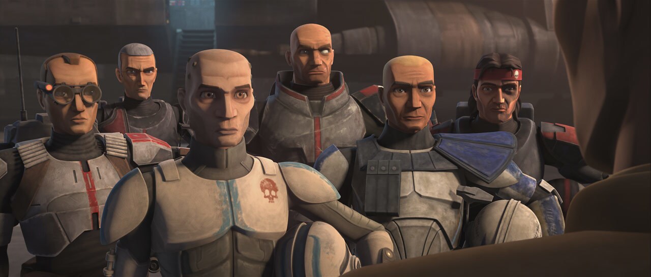 The Bad Batch in the Star Wars: The Clone Wars episode "Unfinished Business"