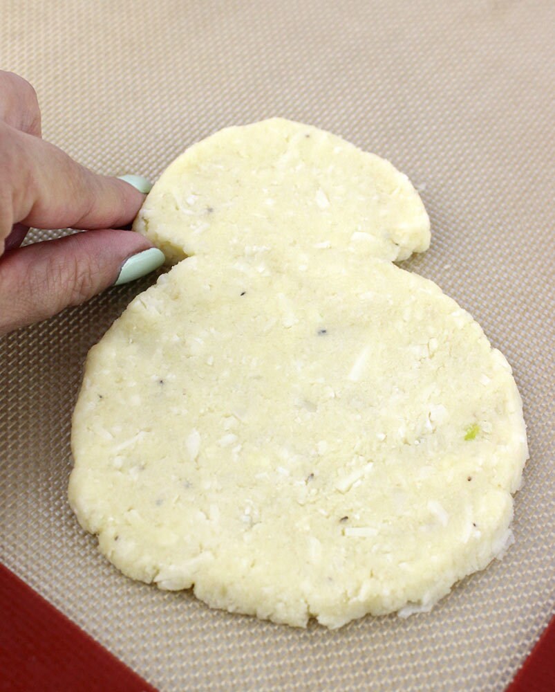 BB-8 Cauliflower Toast form the dough