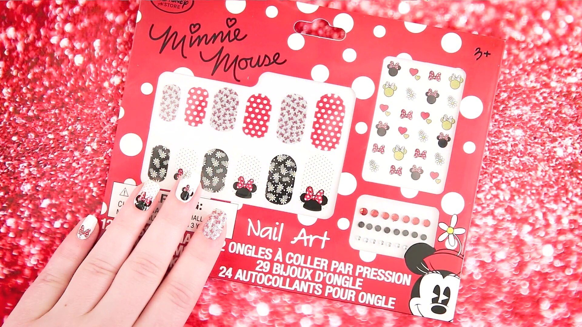 How to Create Minnie Mouse Nail Art