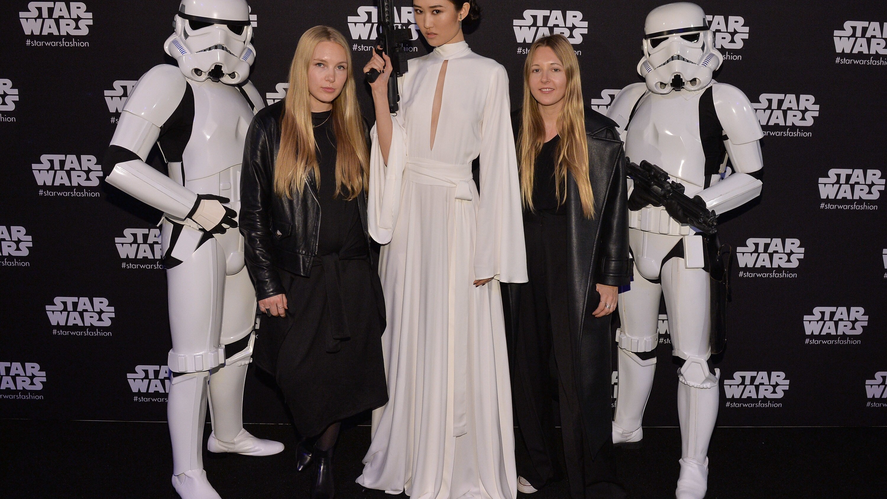 World MasterCard Fashion week - stormtroopers and models