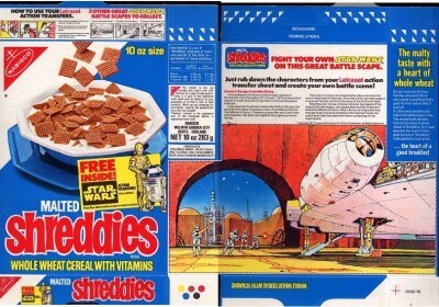 Malted Shreddies Star Wars box