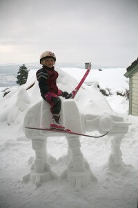 AT-AT snow sculpture