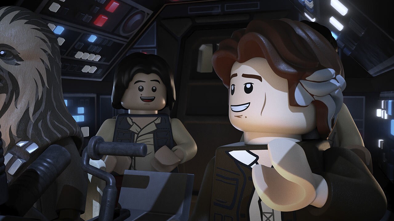 Ben and Han in the Falcon