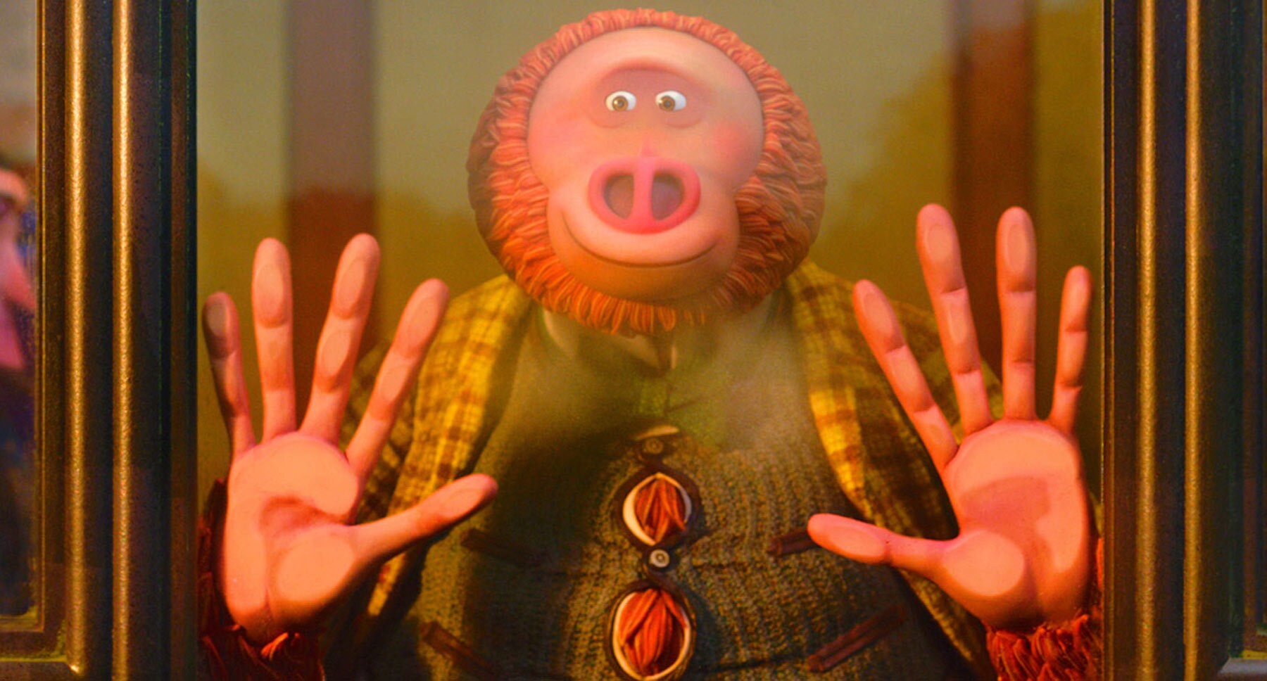 Actor Zach Galifianakis as Mr. Link in the movie "Missing Link"