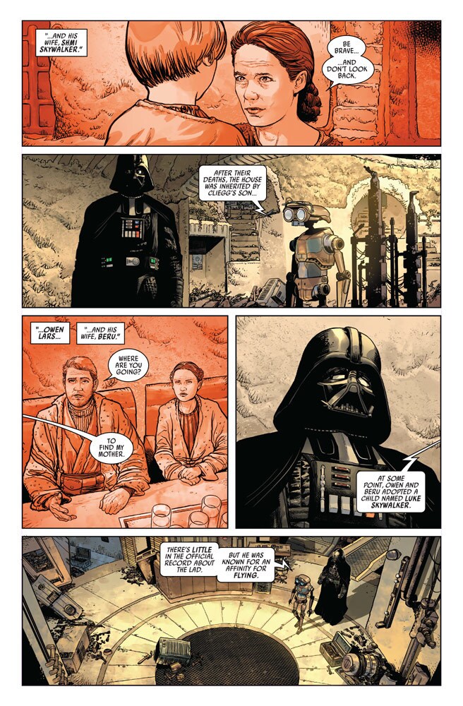 Marvel's Darth Vader #1 - Vader visits the Lars homestead