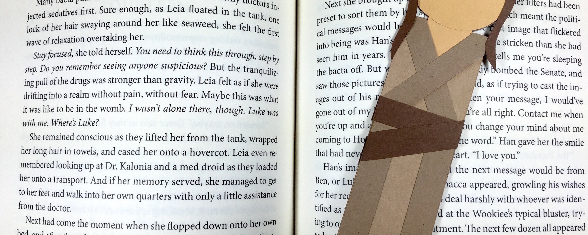 A DIY Rey bookmark.