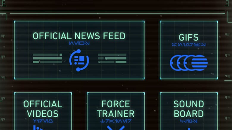 Star Wars App - Light Side dashboard