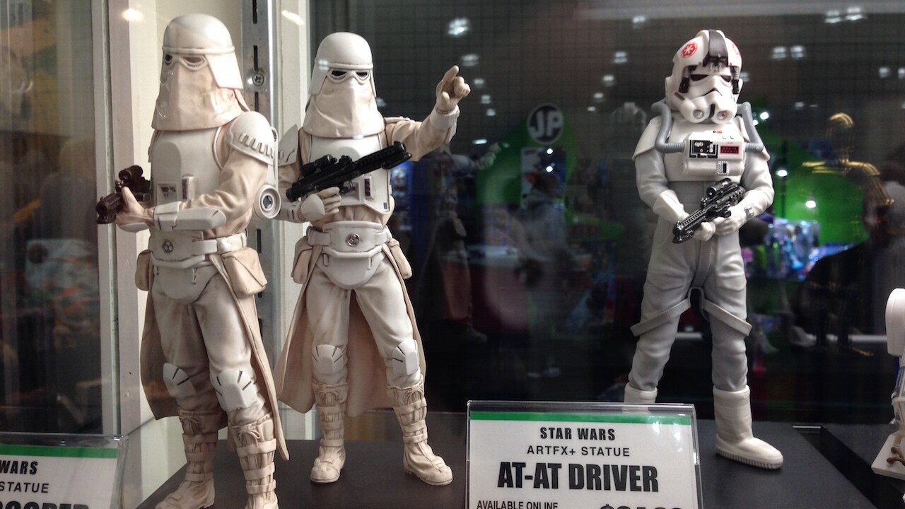 Snow trooper and AT-AT Driver Figures