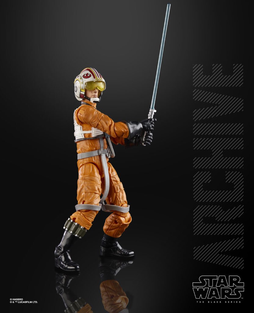 A Rebel pilot Luke action figure by Hasbro.