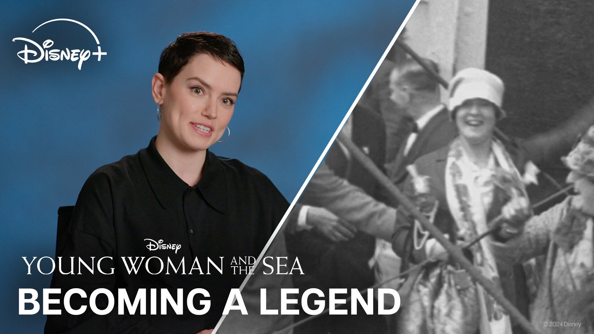 Young Woman and the Sea | Becoming a Legend | Disney+