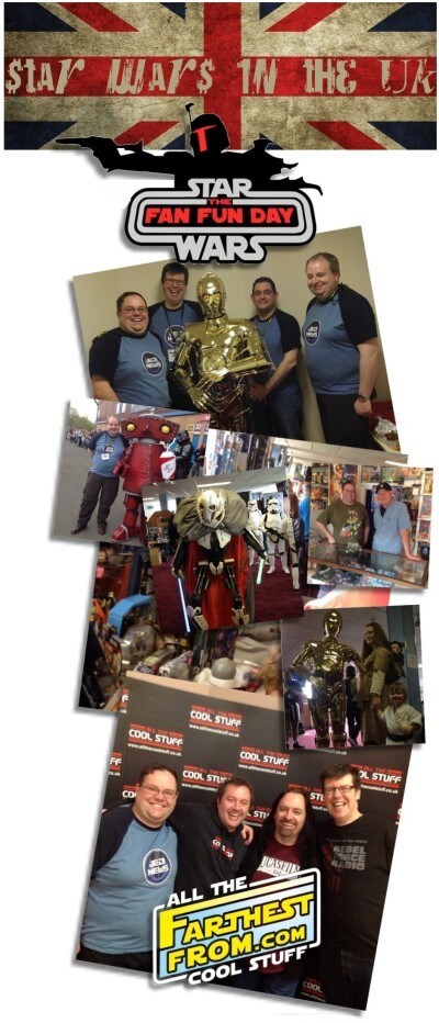 Star Wars fans from the United Kingdom meet at a Fan Fun Day event in a collection of photos.