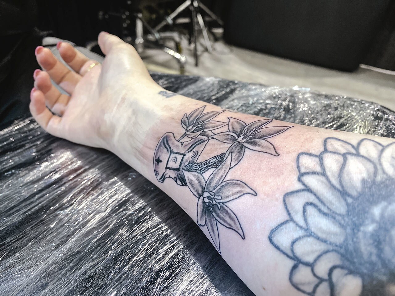 Japor snippet tattoo by Mike Bianco