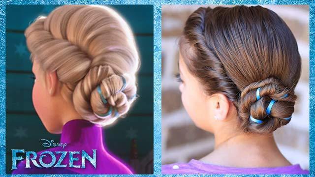 Frozen Inspired Elsa's Coronation Hairstyle Tutorial - A CuteGirlsHairstyles Disney Exclusive