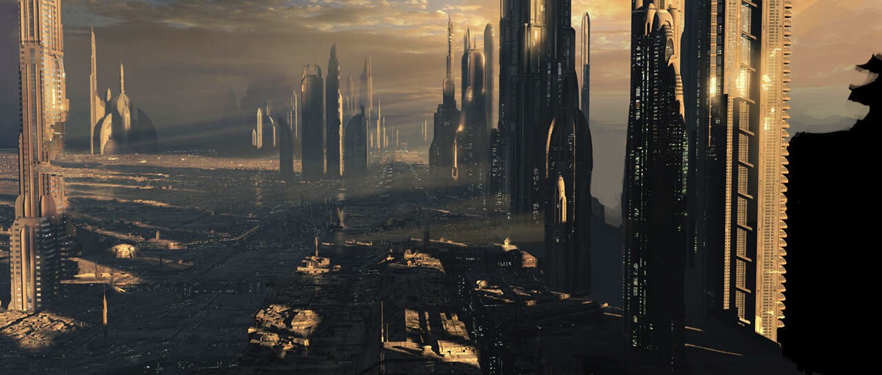 Coruscant cityscape