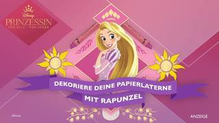 Rapunzel Papier-Laterne basteln