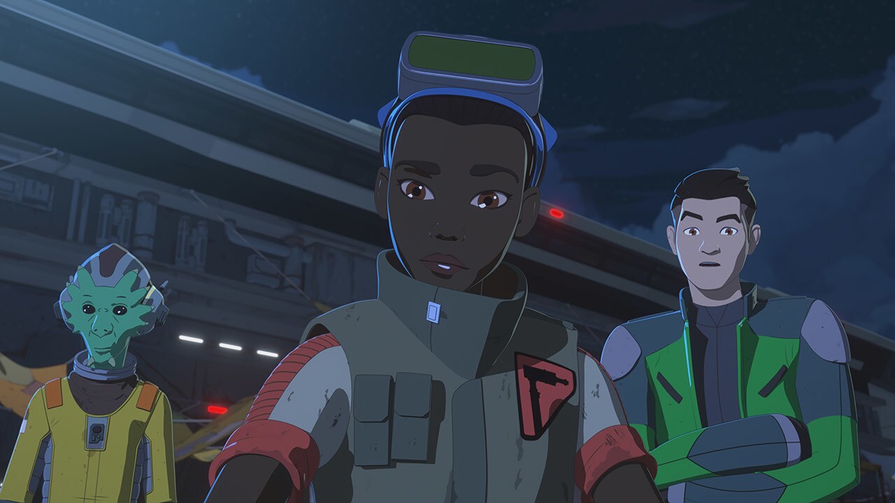 Tam and Team Fireball in Star Wars Resistance.
