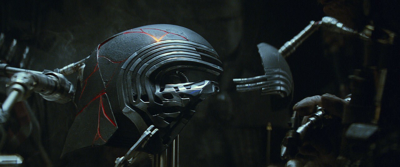Kylo Ren's rebuilt helmet
