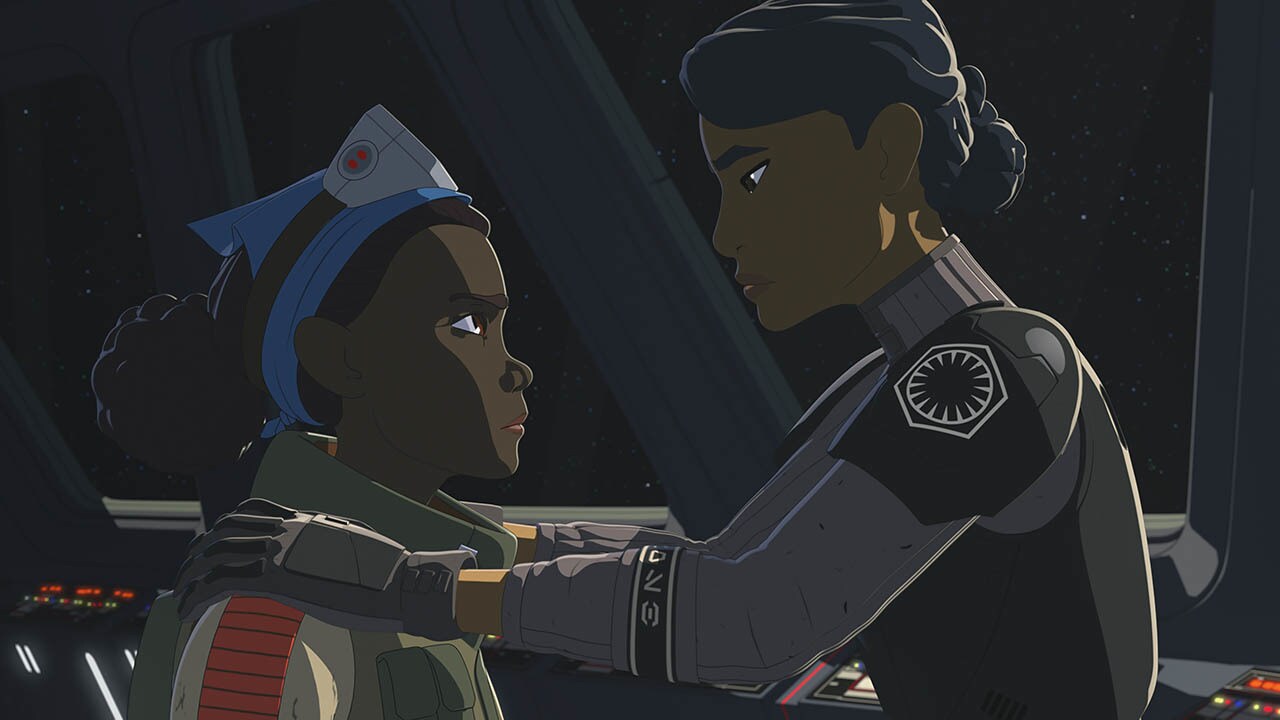 Tam and Agent Tierny in the second season of Star Wars Resistance.
