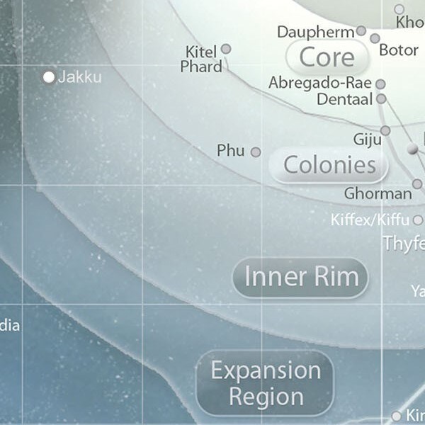 Map of Inner Rim - Jakku