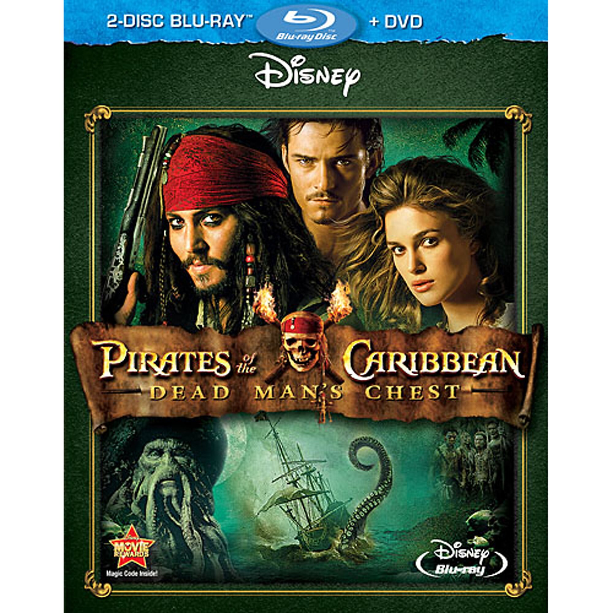 Pirates Of The Caribbean Dead Mans Chest Blu Ray Dvd 3 Disc