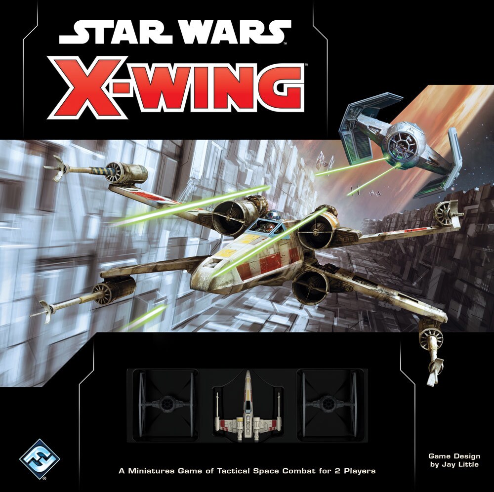 A Star Wars: X-Wing - Second Edition Miniatures Game box.