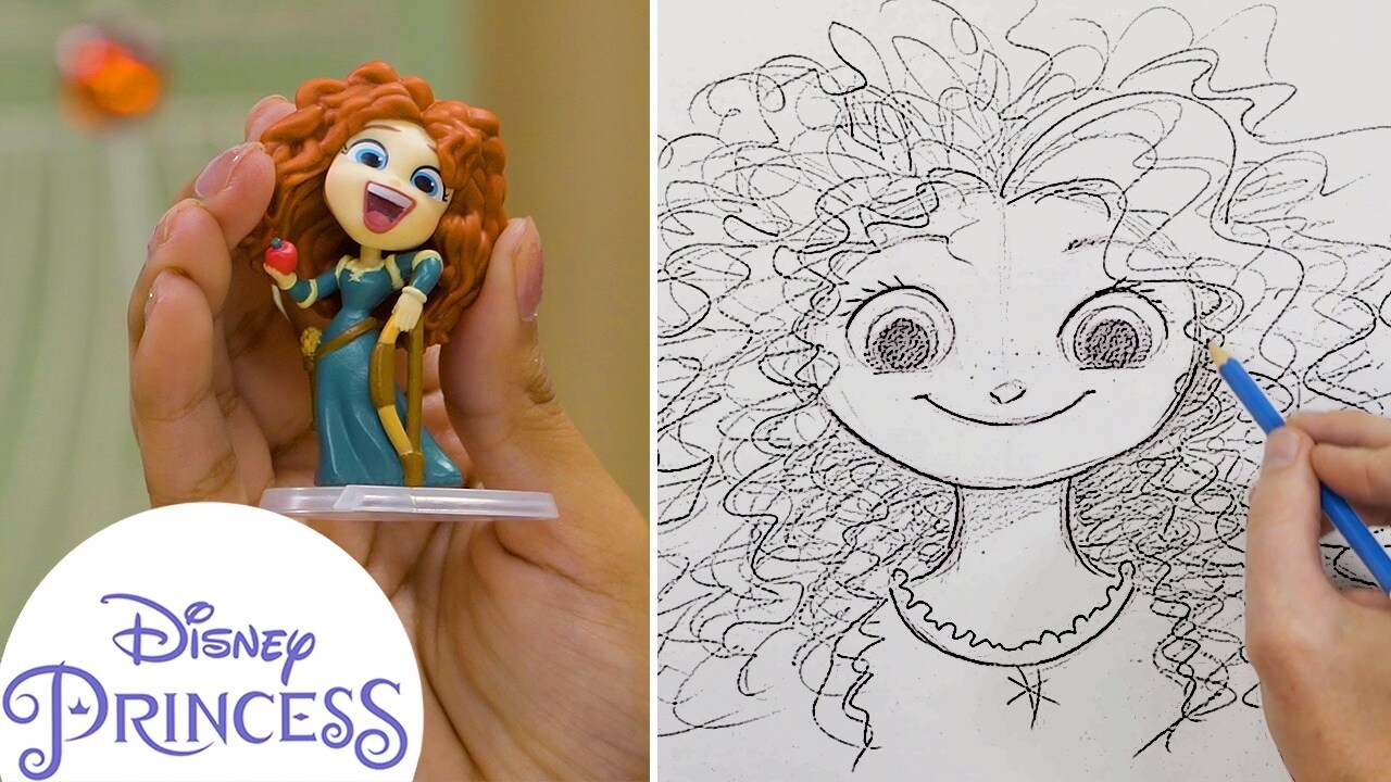 How To Draw Merida Disney Princess Disney Video