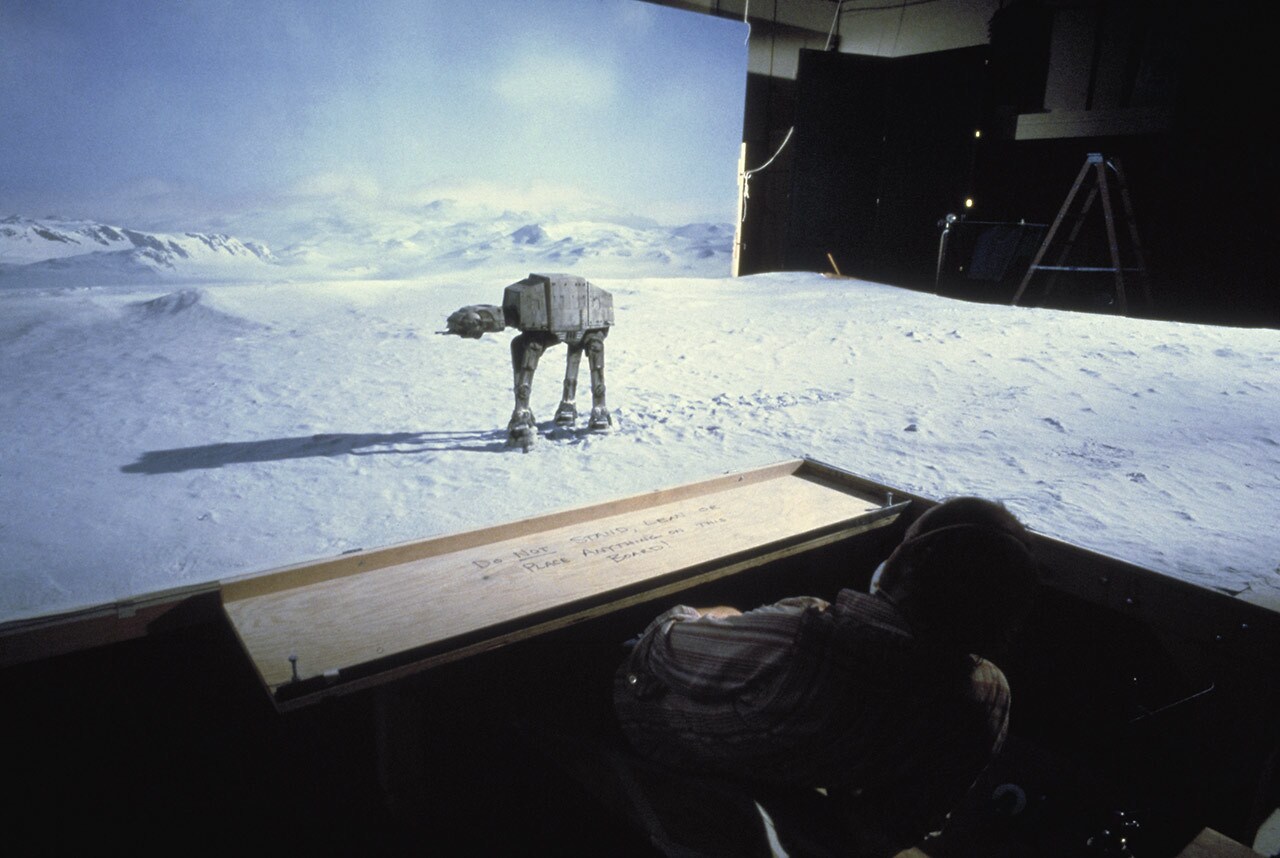 AT-AT against matte painting