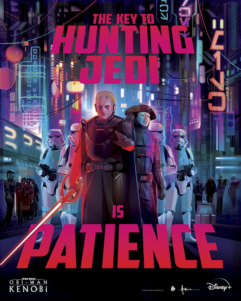 Obi-Wan Kenobi poster posse art by Orlando Arocena