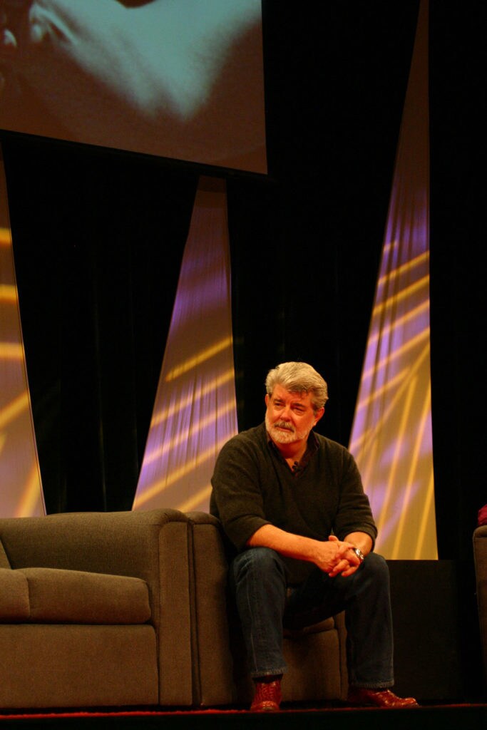 George Lucas at Star Wars Celebration III.