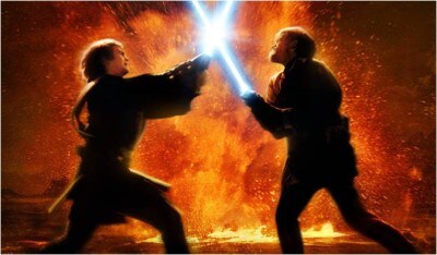 Anakin Skywalker falls from grace in Revenge of the Sith