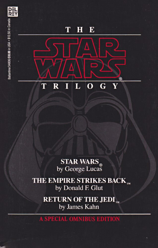 Darth Vader appears on the slipcase for the Star Wars Trilogy book collection, an updated version of the Star Wars Saga slipcase.