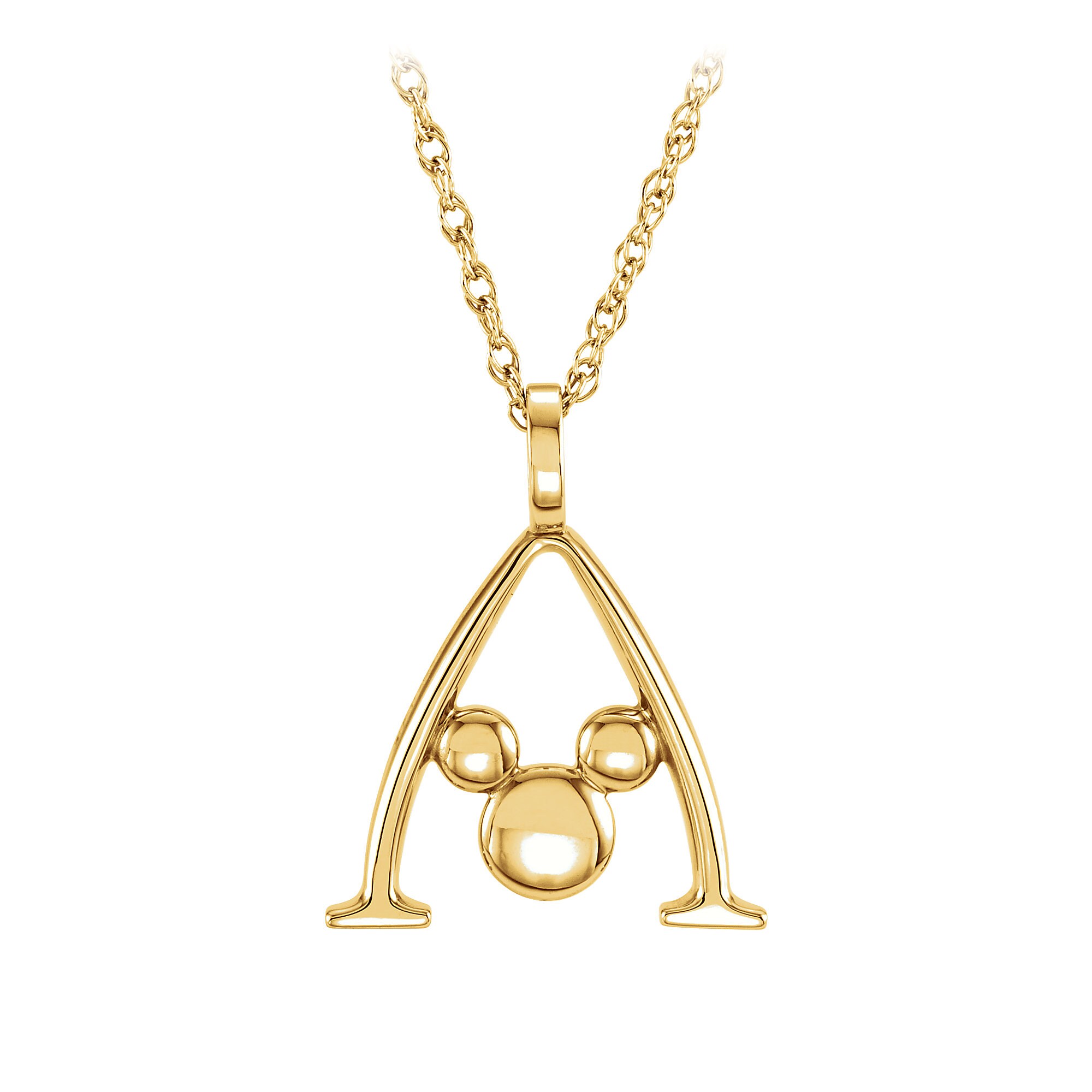 Mickey Mouse Gold Necklace - Aulani, A Disney Resort & Spa