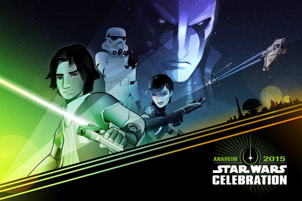 Craig Drake Star Wars Celebration poster - Rebels version