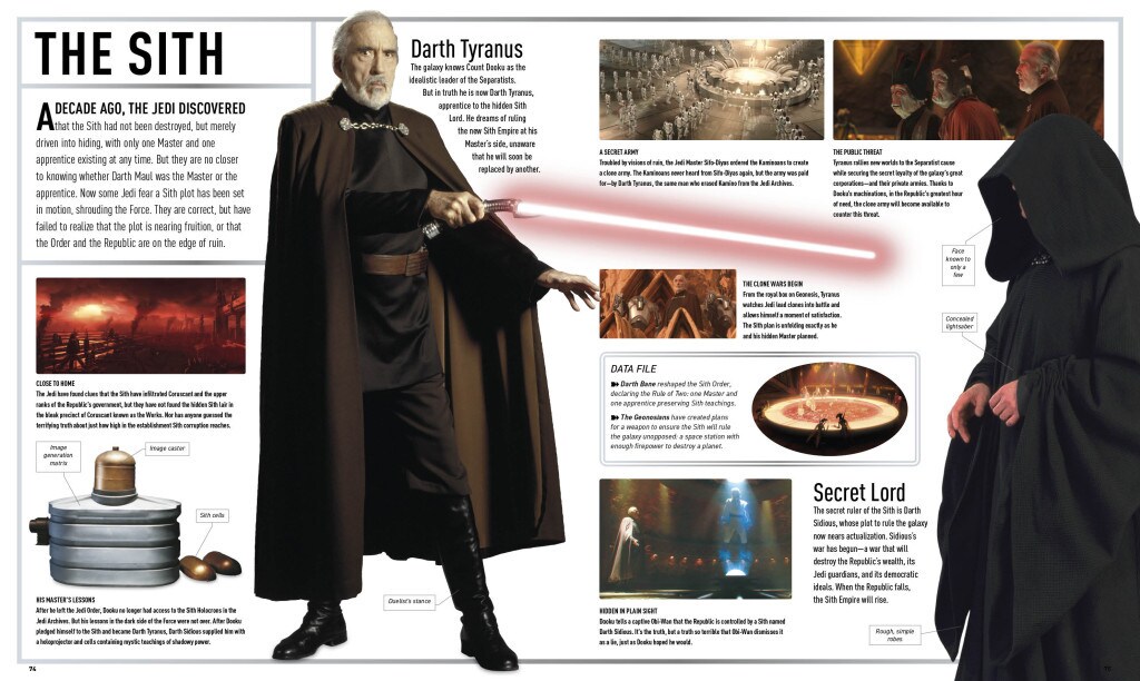 Star Wars Attack of the Clones: The Visual Dictionary - Sith