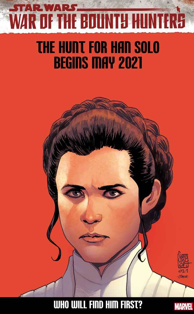 Star Wars #15 variant cover featuring Leia Organa.