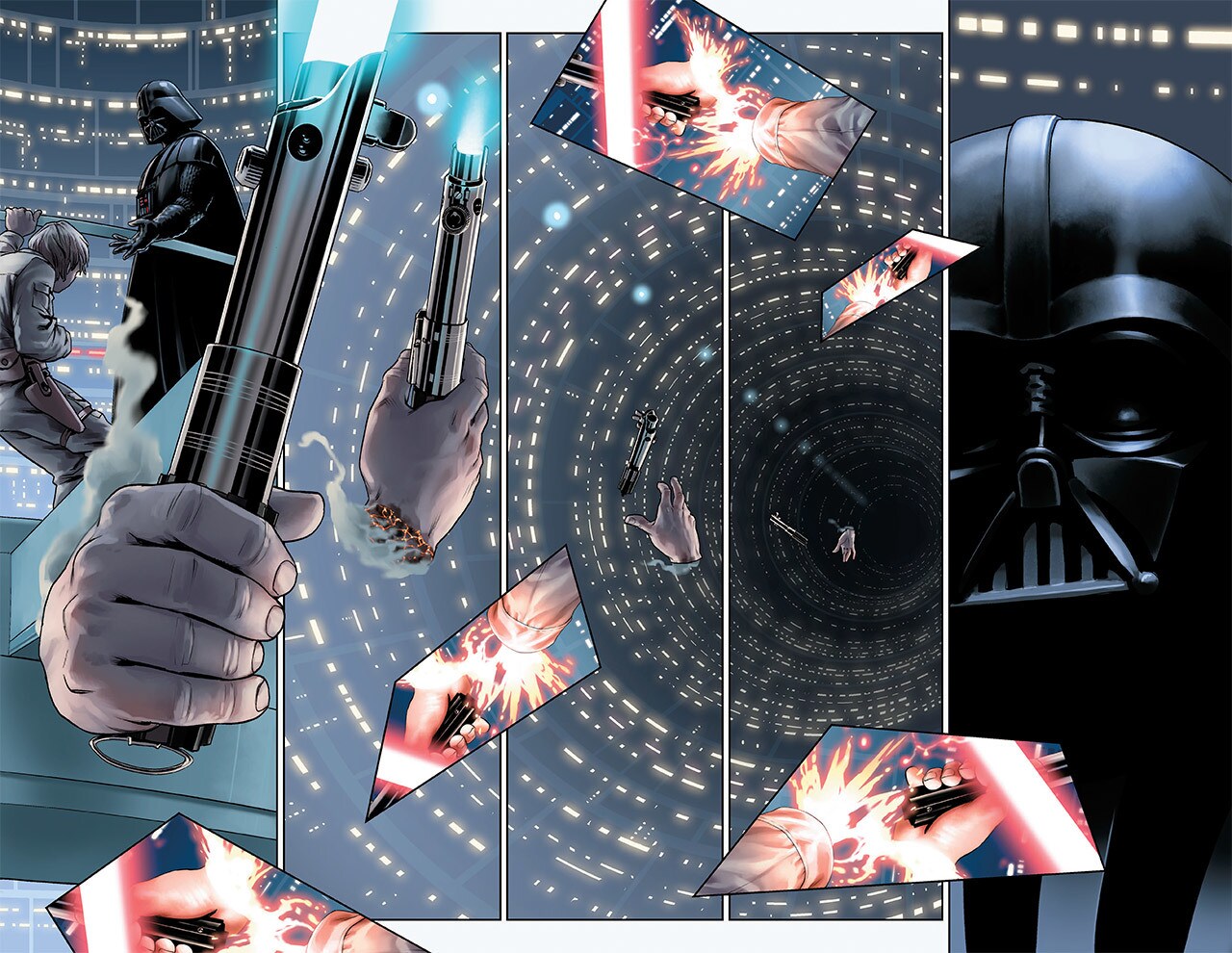 Pages from the new Marvel Star Wars.