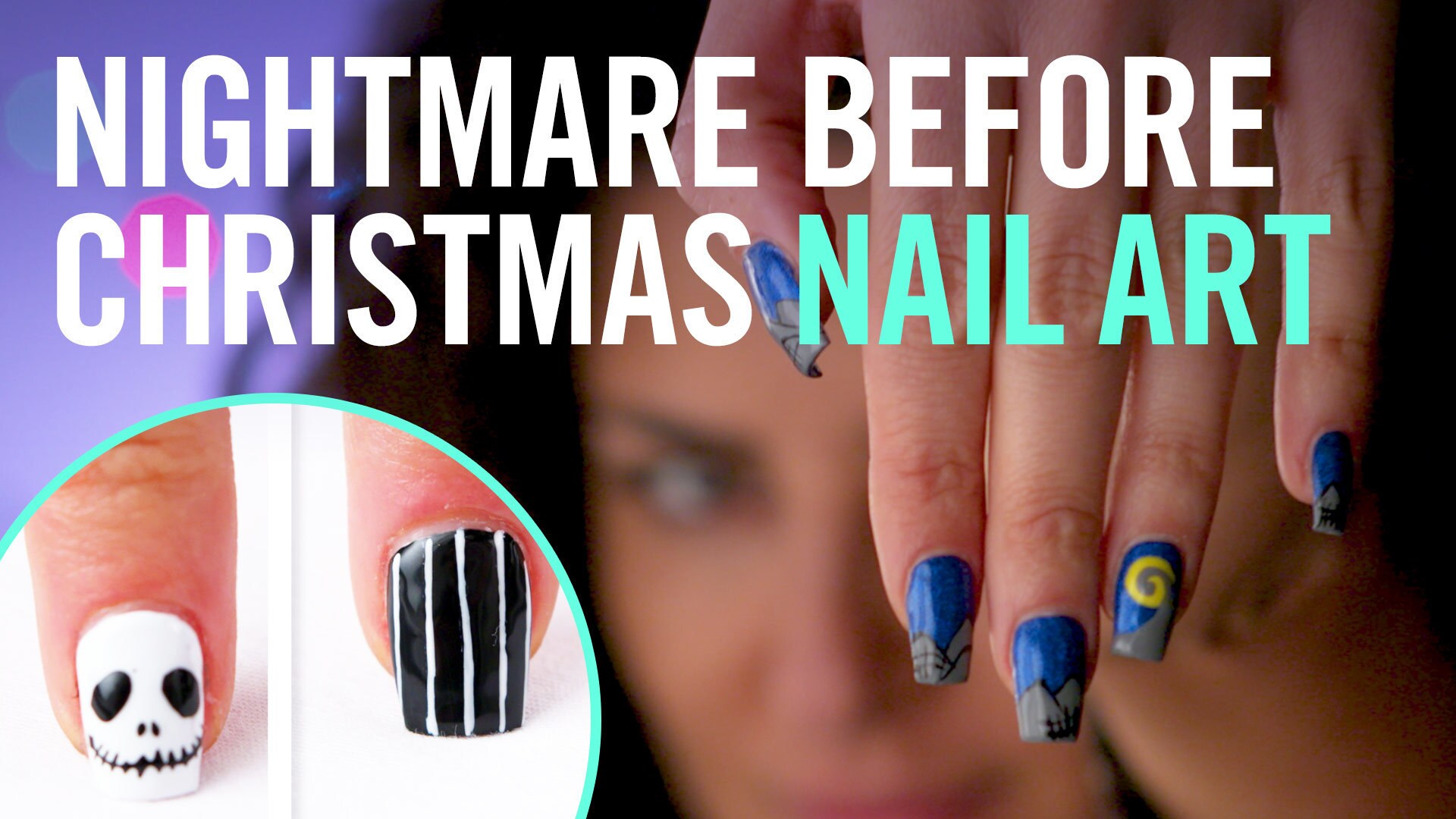 Tim Burton’s The Nightmare Before Christmas Nail Art | TIPS by Disney Style