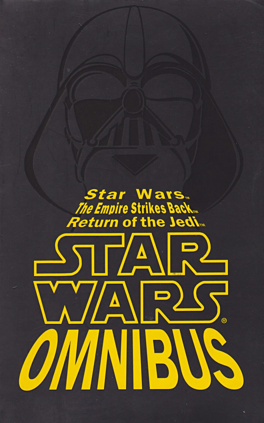 Darth Vader appears on the slipcase for Star Wars Omnibus, the UK version of the Star Wars trilogy book collection.