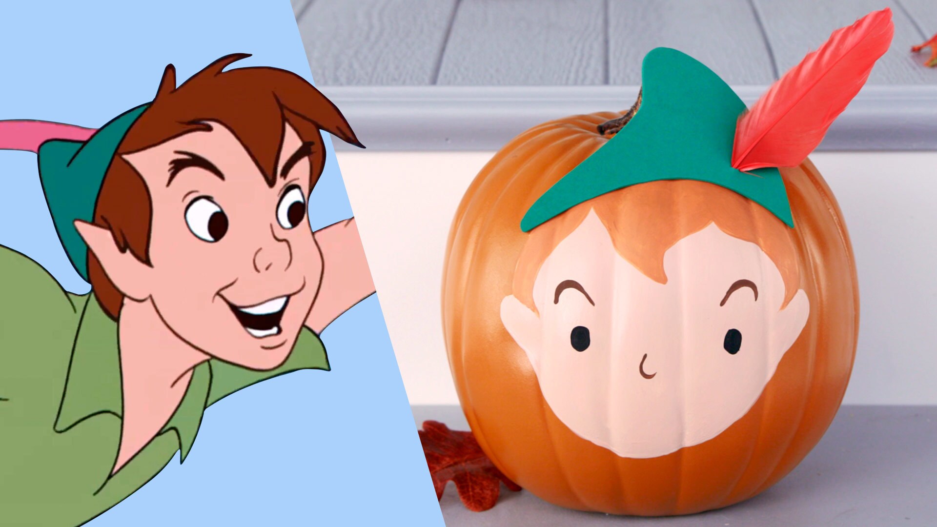 Peter Pan Pumpkin | Disney DIY by Disney Family