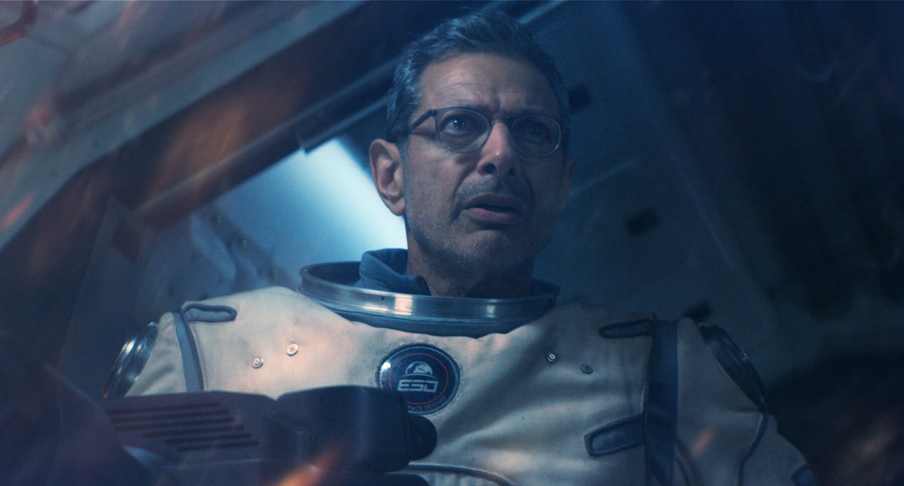 Actor Jeff Goldblum as David Levinson in the movie "Independence Day: Resurgence"