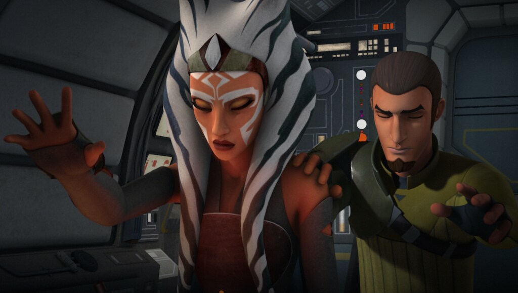 Ahsoka and Kanan in Star Wars Rebels "The Siege of Lothal"