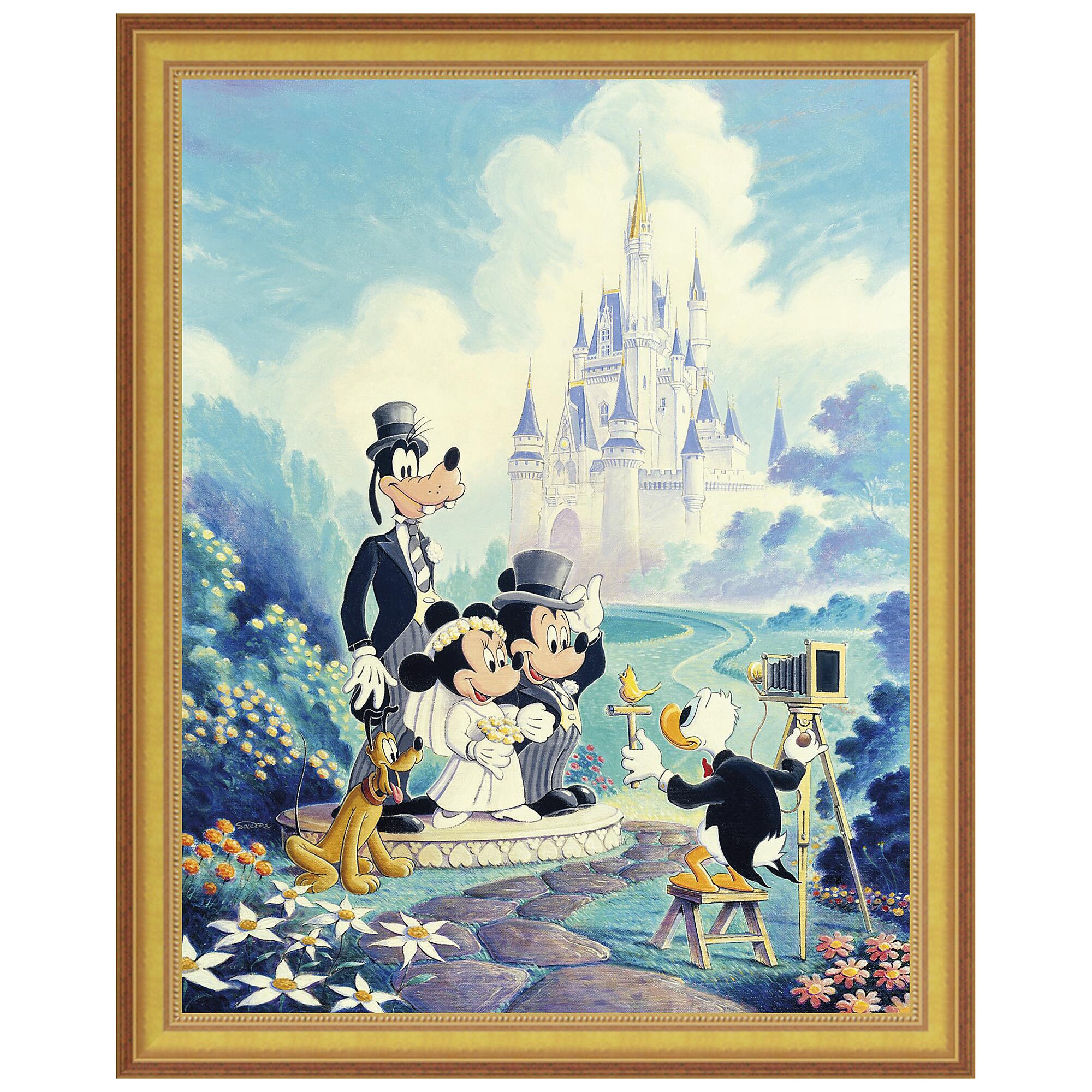 ''Mickey and Minnie Wedding'' Giclée by Randy Souders