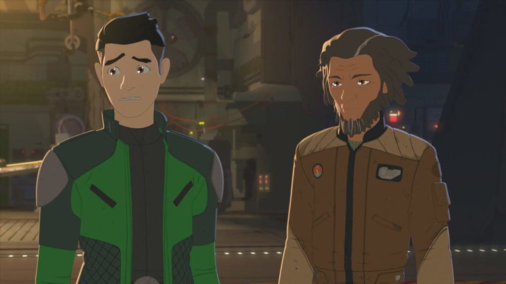 Yaeger and Kaz in Star Wars Resistance.