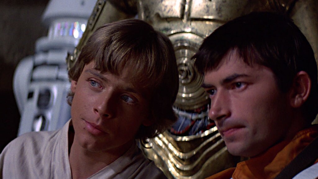 Luke Skywalker and Wedge Antilles.