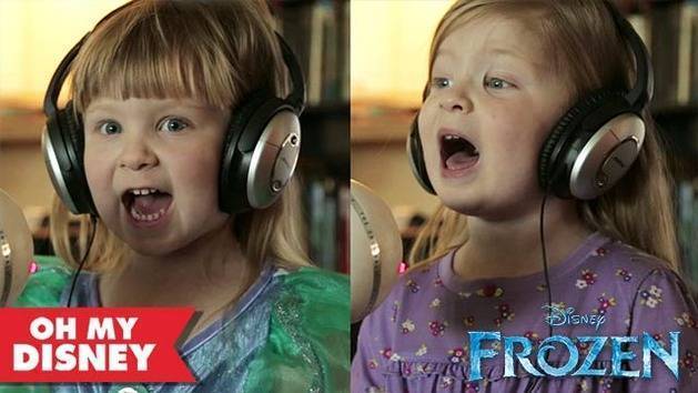 Maddie and Zoe Sing "Let It Go" from Frozen
