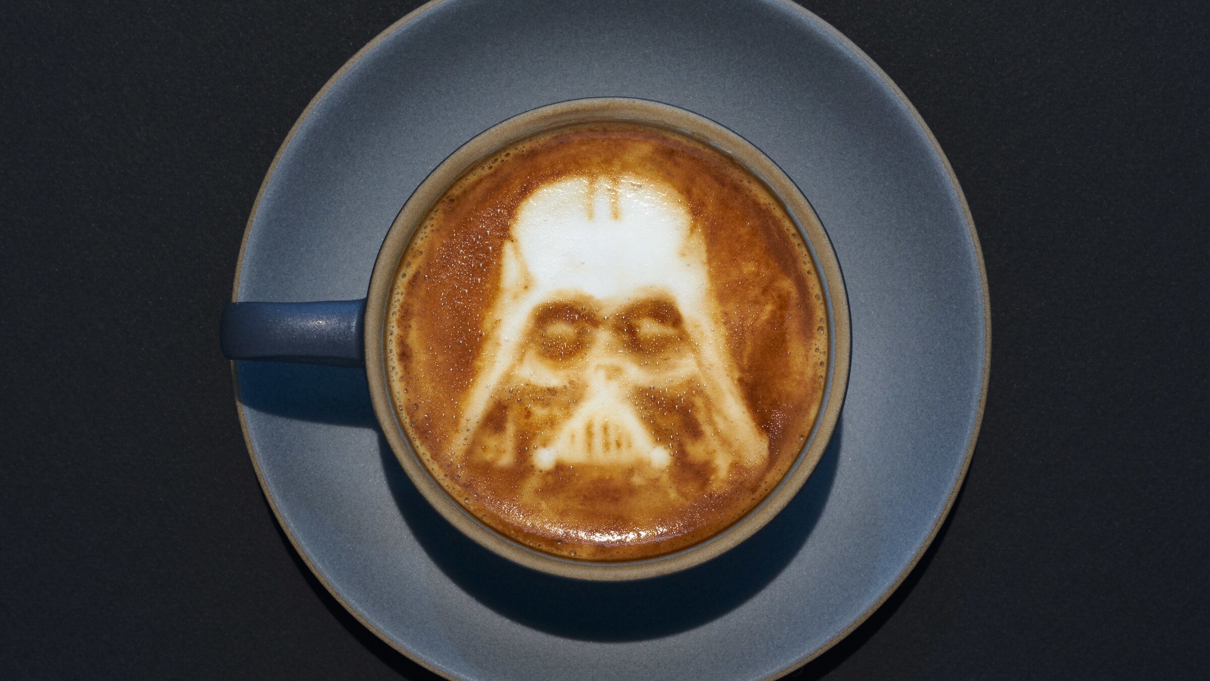 Darth Vader latte art