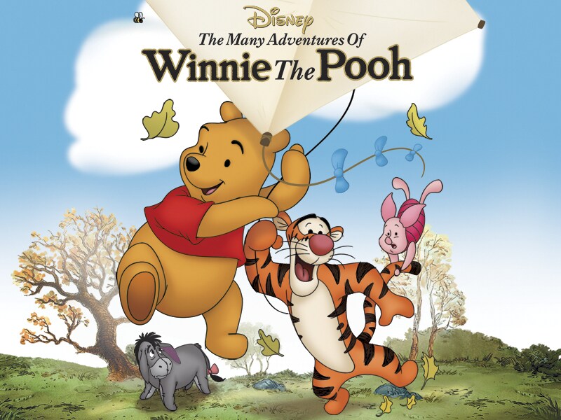 Winnie the Pooh and other characters from the Hundred Acre Wood.