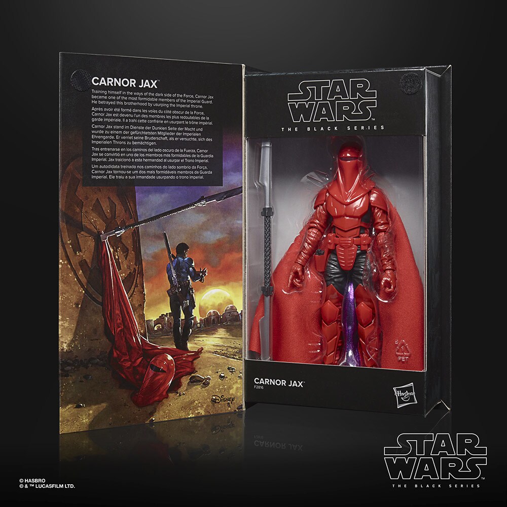 Hasbro’s Black Series Carnor Jax (Star Wars: Crimson Empire) box